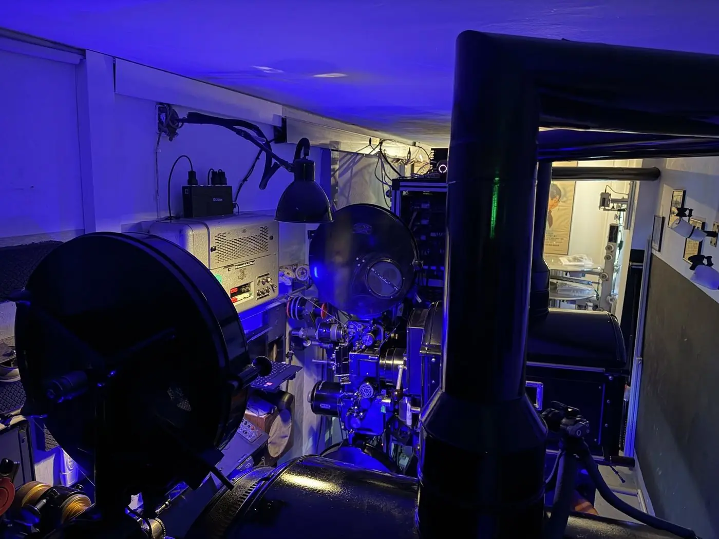 Blick in den Vorführraum